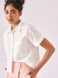 The Label Life Extended Sleeves Casual Boxy Fit  Shirt