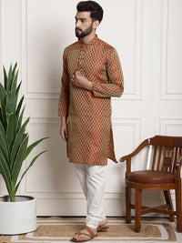SOJANYA  Ethnic Motifs Woven Deisgn Regular Kurta With Churidar