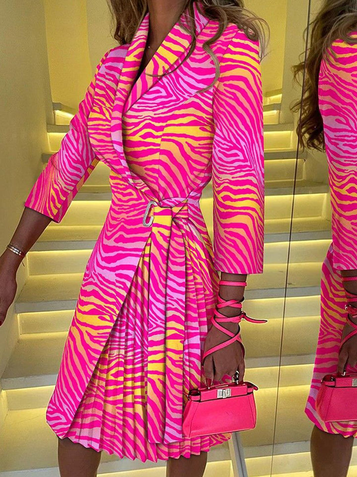 all about you Abstract Printed Wrap Dress