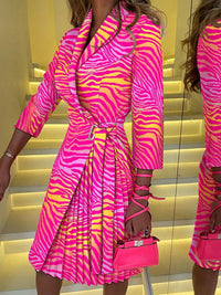 all about you Abstract Printed Wrap Dress