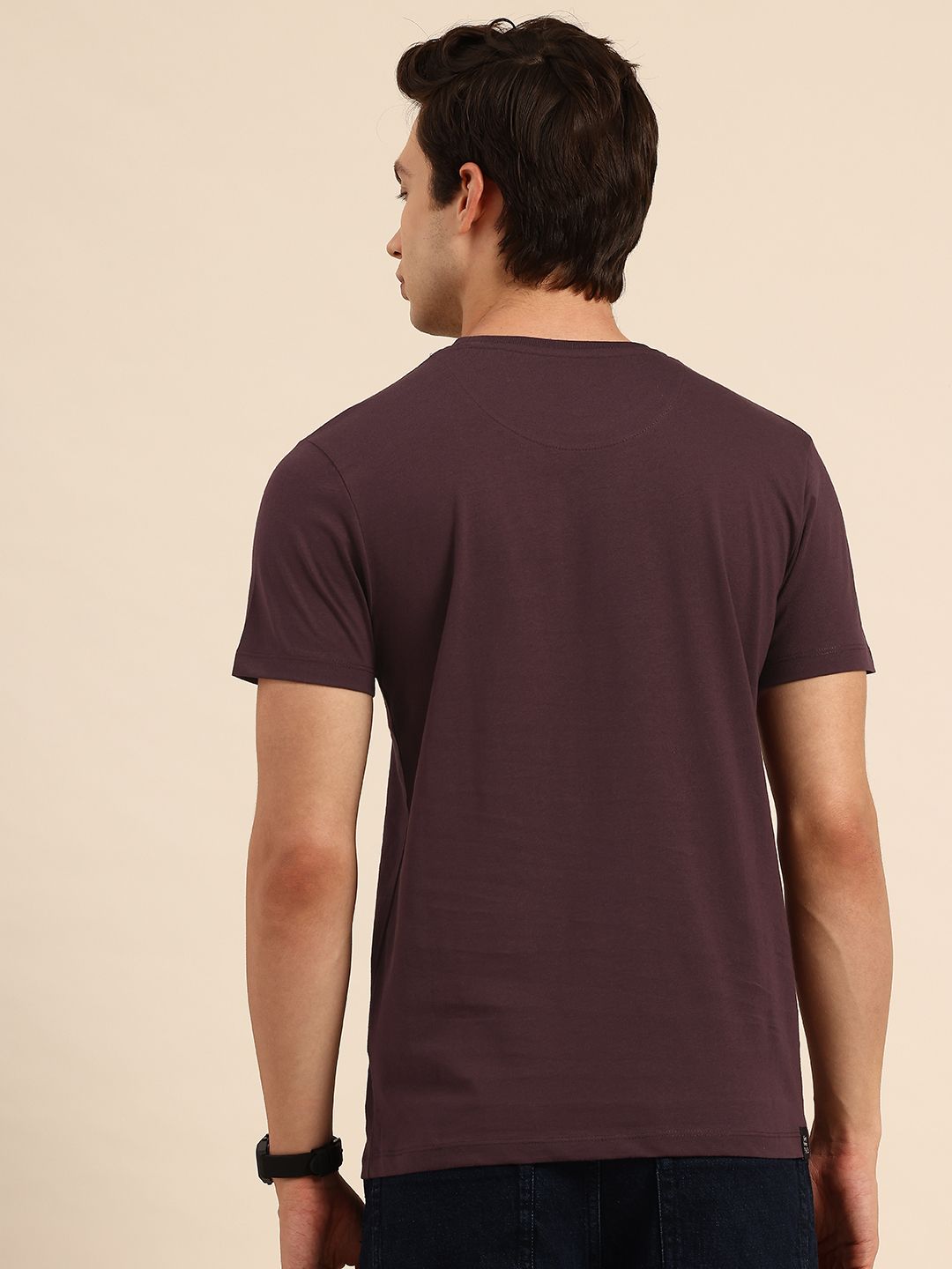 Being Human Typography Printed Pure Cotton Slim Fit T-shirt
