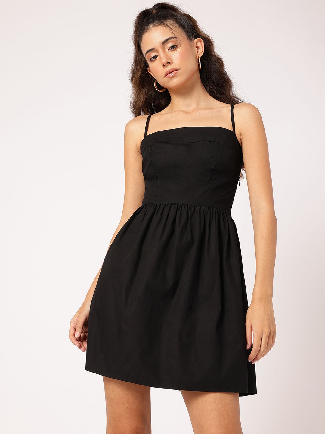DressBerry Strappy Escape Smocked Back Dress