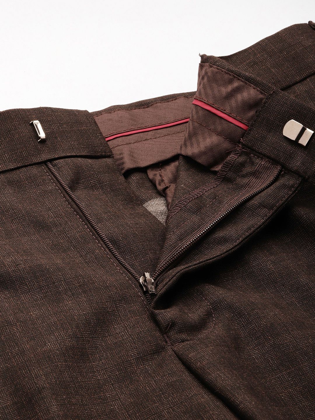 Park Avenue Men Checked Formal Trousers