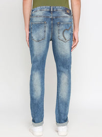 Being Human Men Slim Fit Mildly Distressed Mid-Rise Heavy Fade Jeans