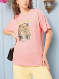 DressBerry Bunny Buddy Looks Printed T-shirt