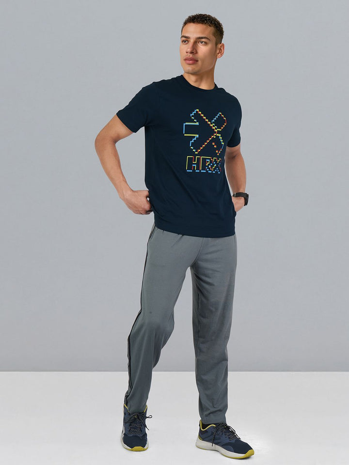 HRX by Hrithik Roshan Men Brand Logo Printed Pure Cotton T-shirt