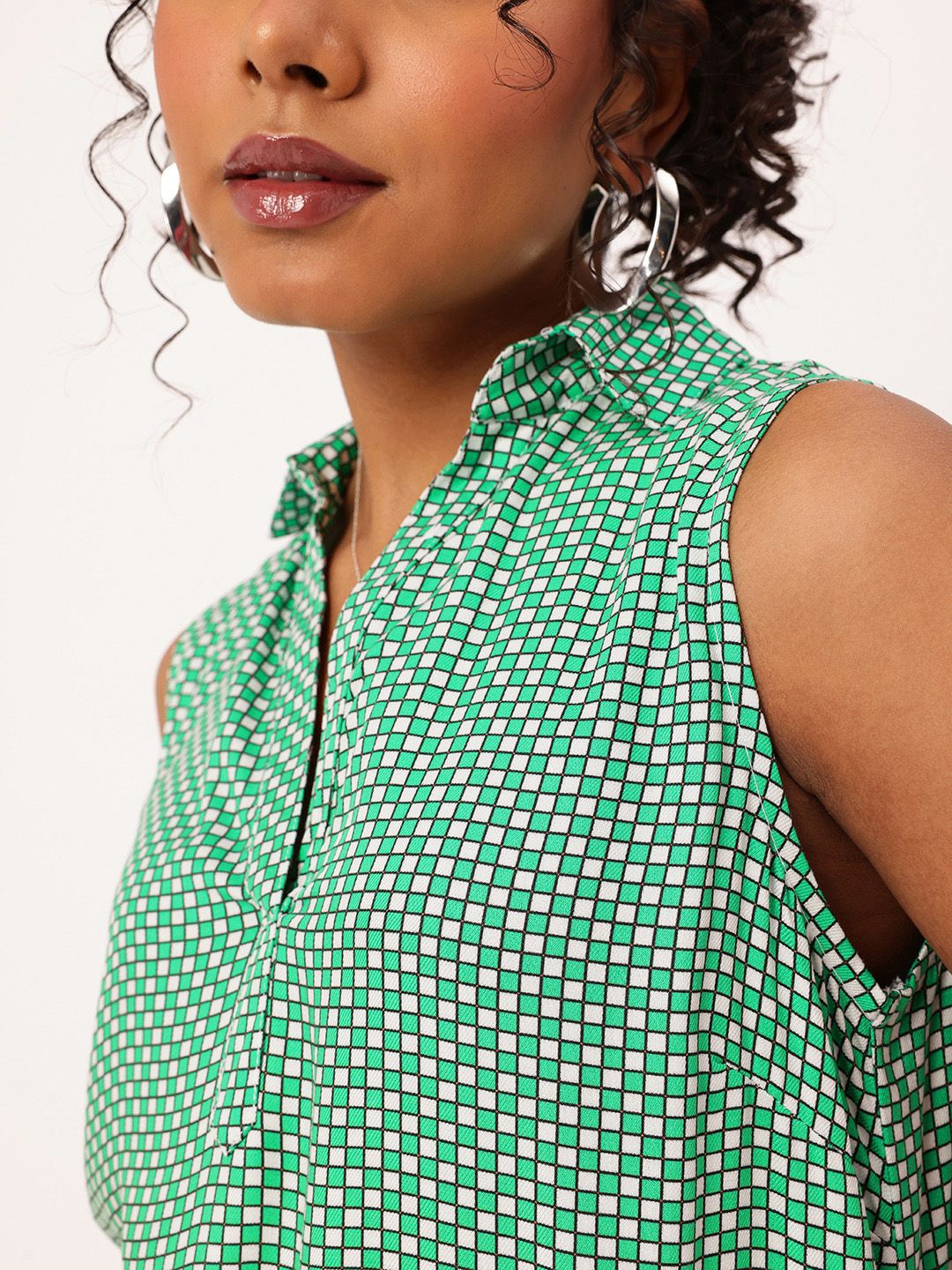 DressBerry Straight-Up Vintage Geometric Chic A-line Dress