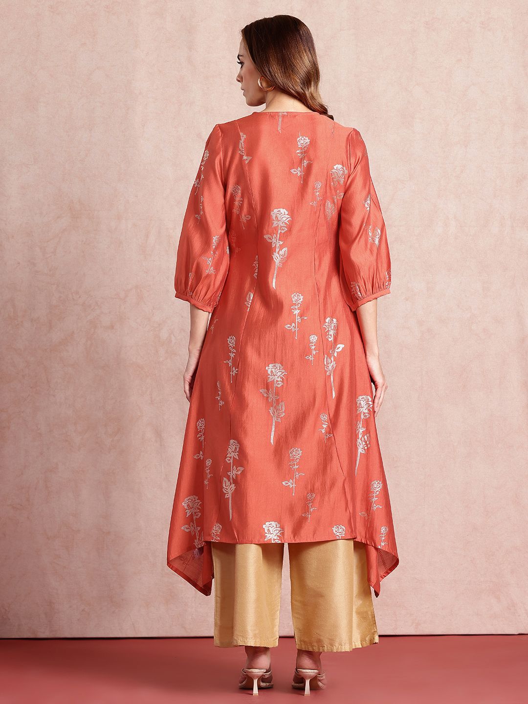 all about you Floral Printed Gotta Patti Kurta