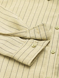 The Indian Garage Co Slim Fit Striped Casual Shirt
