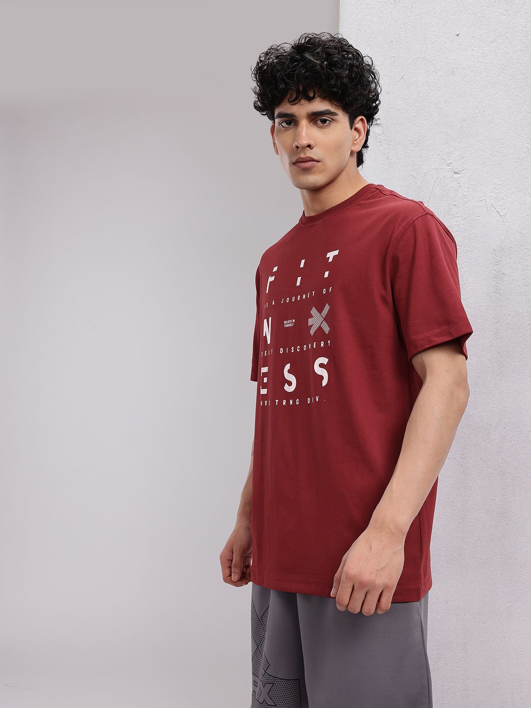 HRX by Hrithik Roshan Men Typography Printed Training T-shirt