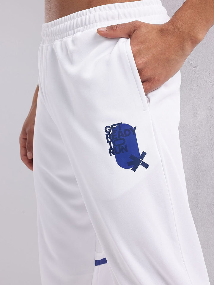 HRX by Hrithik Roshan Men Mid-Rise Brand Logo Print Rapid-Dry Running Joggers