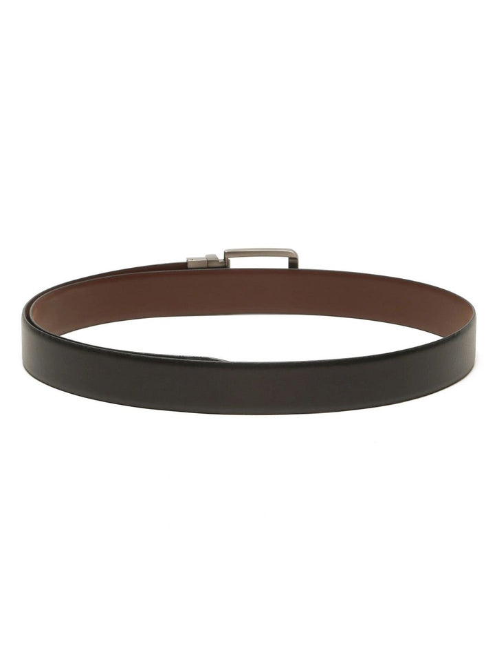 Teakwood Leathers Men Textured Leather Reversible Formal Belt