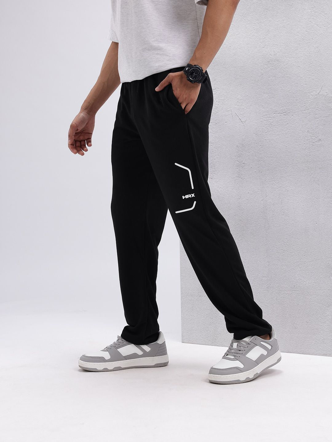 HRX by Hrithik Roshan Men Lifestyle Brand Logo Detail Track pants