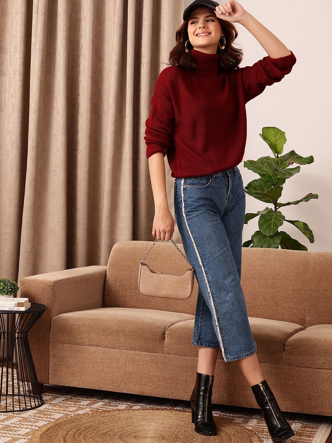 Sweater Pullover Leher Penyu Berusuk JALAN 9