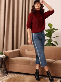 Sweater Pullover Leher Penyu Berusuk JALAN 9