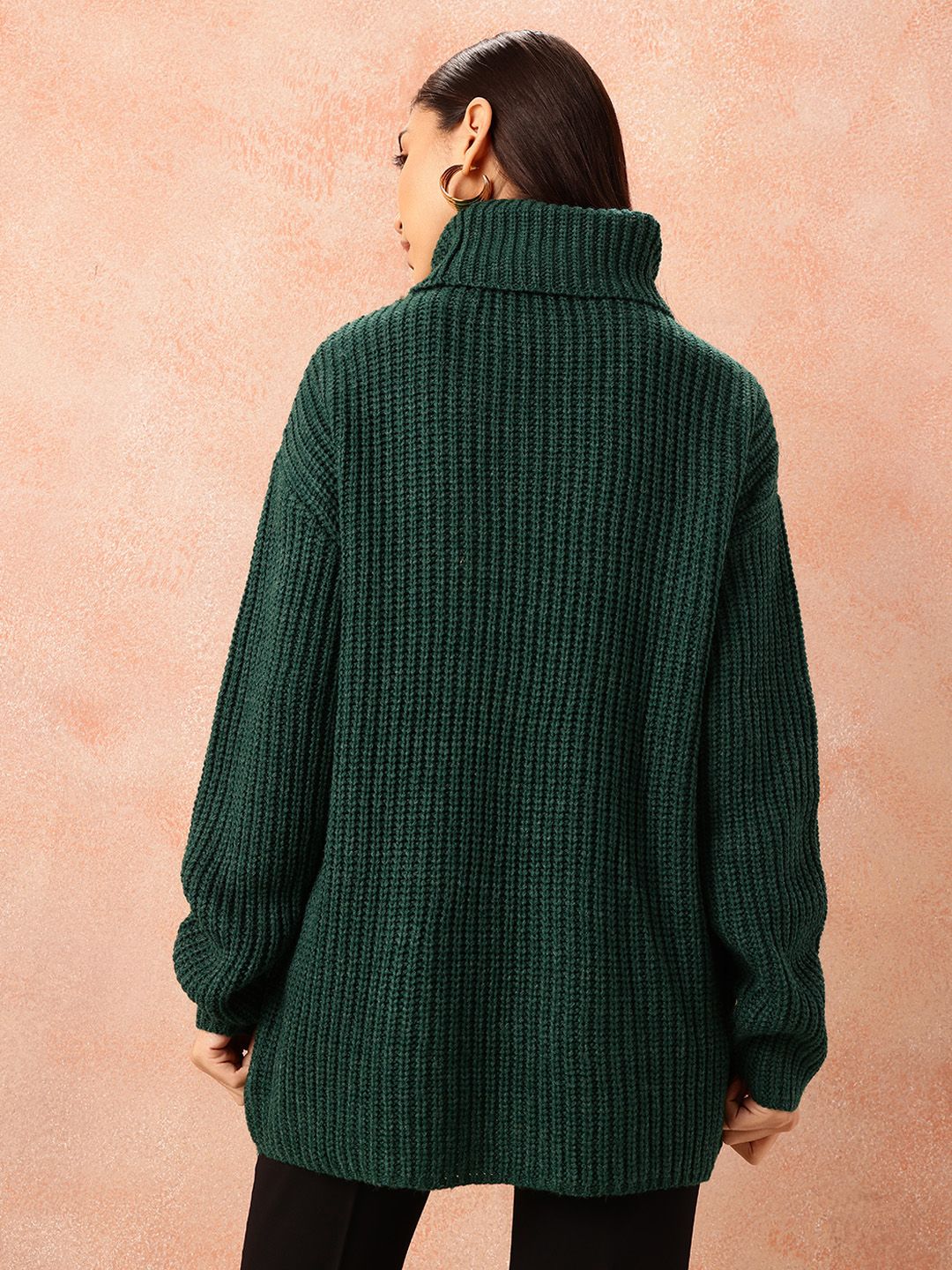 all about you Ribbed Longline Pullover