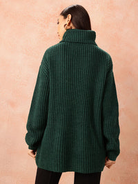 all about you Ribbed Longline Pullover