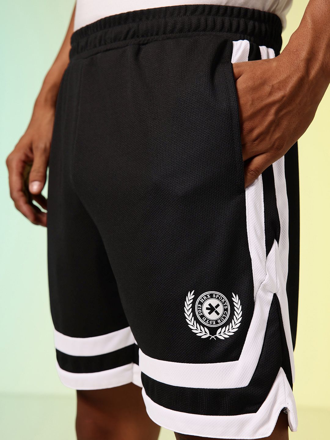 HRX by Hrithik Roshan Men Striped Lifestyle Regular Shorts