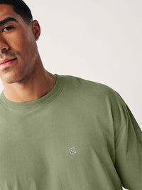 Urbano Fashion Men Solid Round Neck Cotton Oversized T-shirt