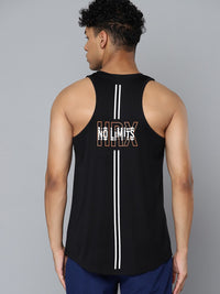 HRX by Hrithik Roshan Rapid-Dry Brand Logo Printed Back Sleeveless Training T-shirt