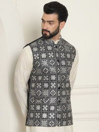 SOJANYA Embroidered Woven Nehru Jackets