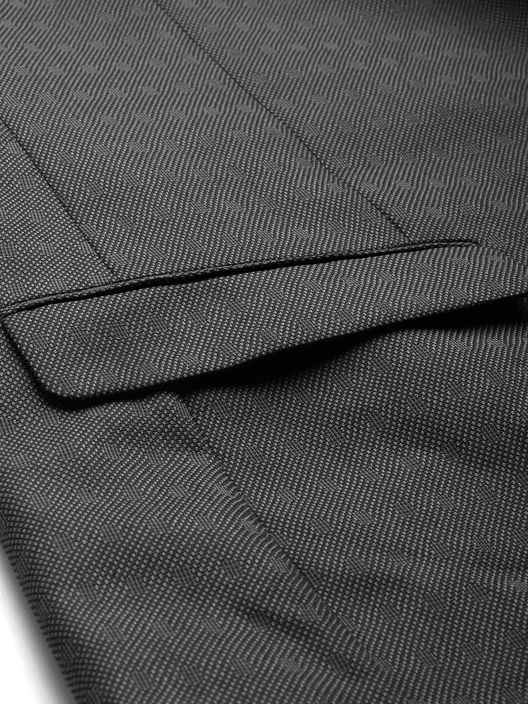 Raymond Textured Regular Fit Single-Breasted Formal Blazer