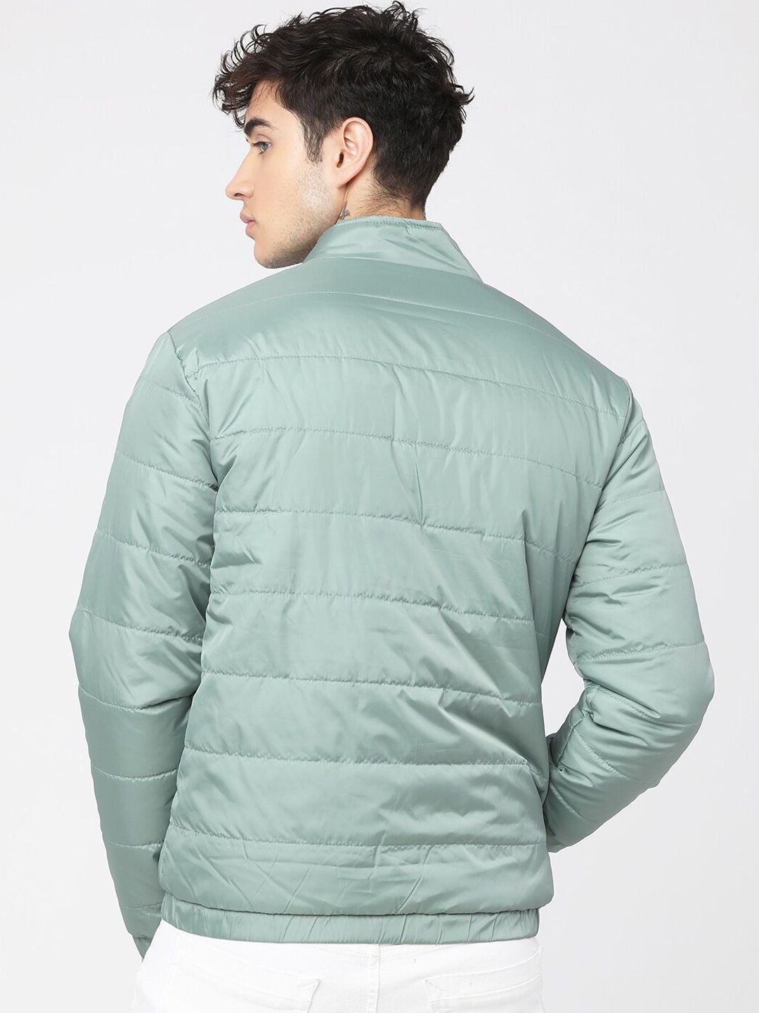 HIGHLANDER Men Green Puffer Jacket