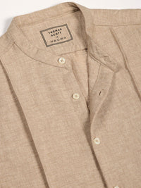 Thomas Scott Men Premium Mandarin Collar Textured Solid Slim Fit Casual Shirt