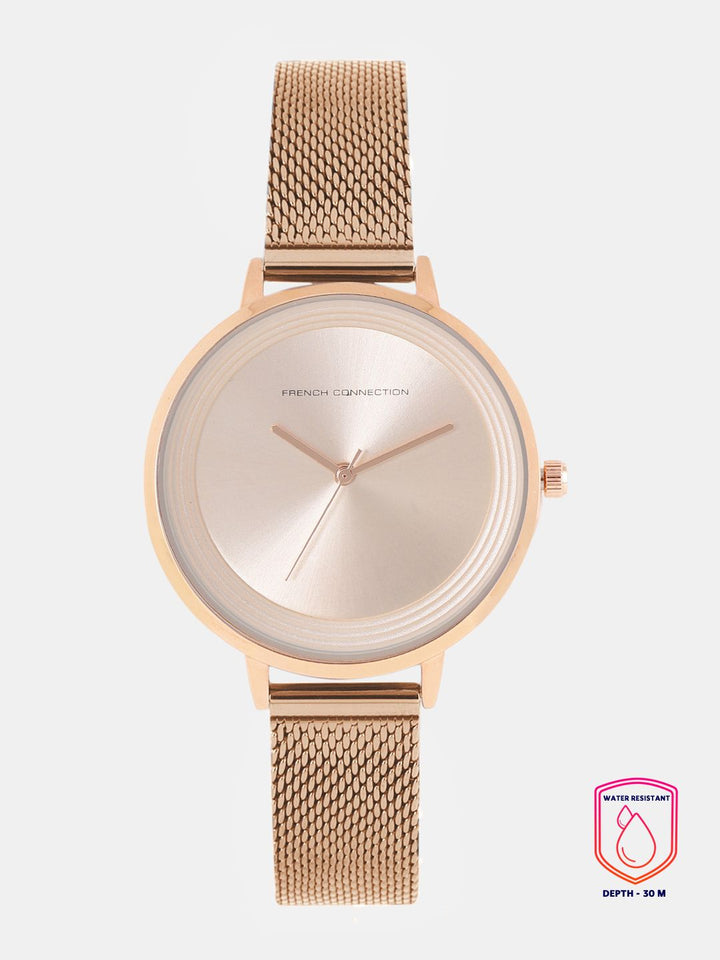 French Connection Women Rose Gold-Toned Analogue Watch FCN0001F