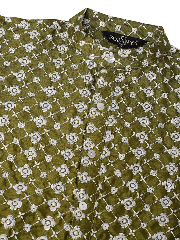SOJANYA Kurta Katun Sulam Motif Etnik