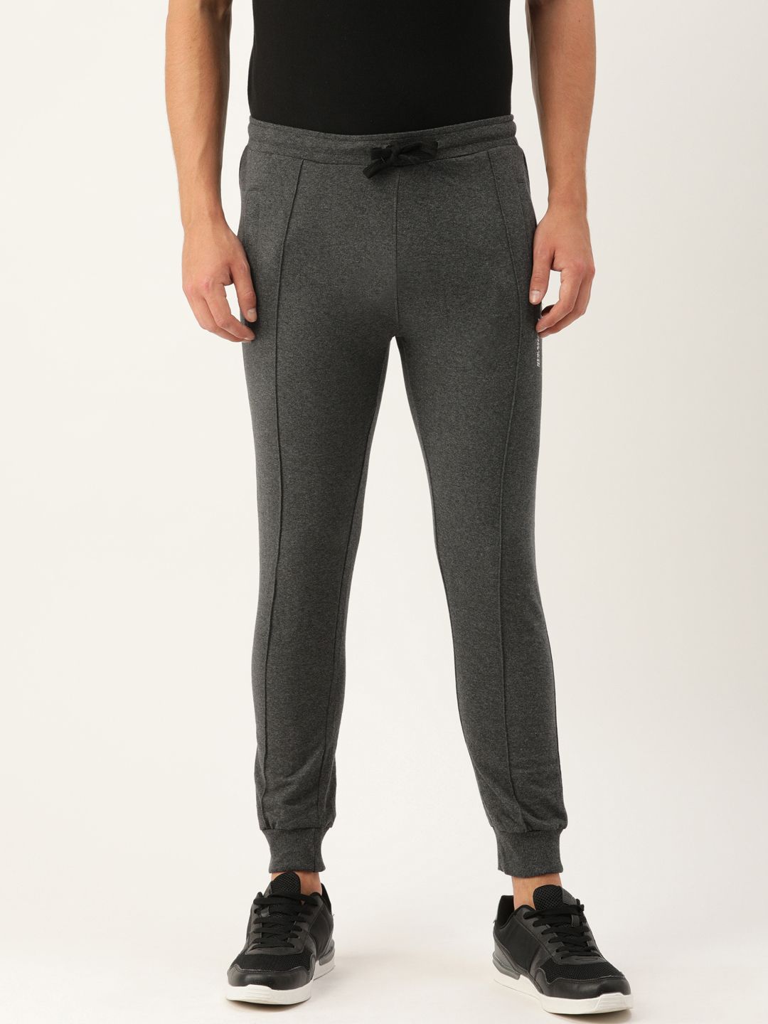 The Indian Garage Co Men Grey Solid Slim Fit Jogger