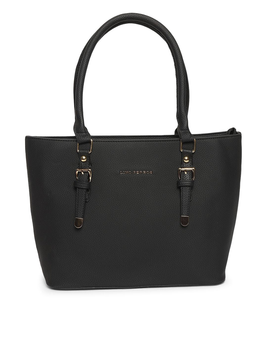 Lino Perros Black Solid Shoulder Bag