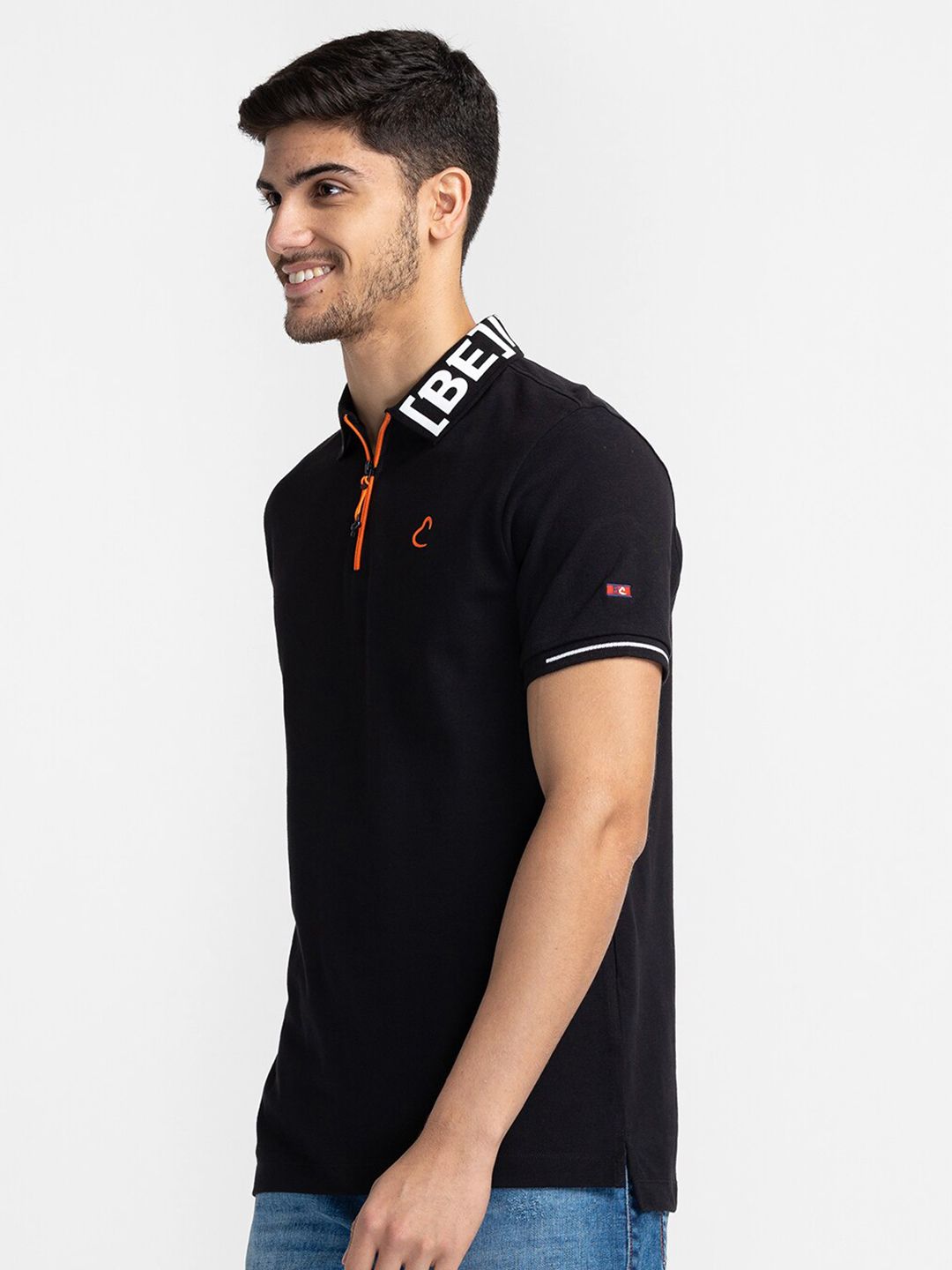Being Human Polo Collar Regular Sleeves T-shirt