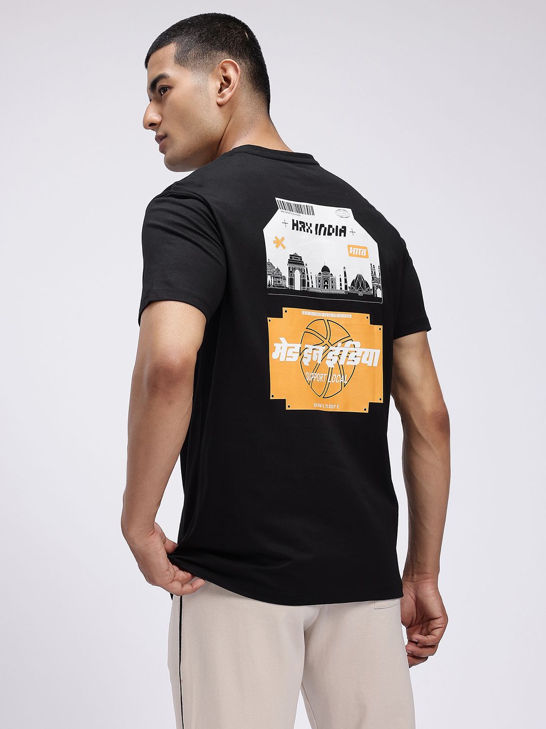 HRX by Hrithik Roshan Men Pure Cotton Printed T-shirt