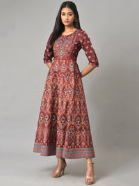 W Ethnic Motifs Maxi Ethnic Dress