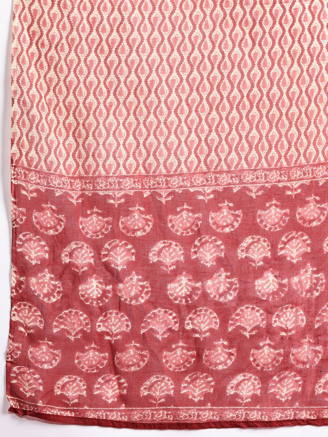 Anouk Women Ethnic Motifs Printed Pure Cotton Kurta with Trousers & Dupatta