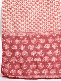 Anouk Women Ethnic Motifs Printed Pure Cotton Kurta with Trousers & Dupatta