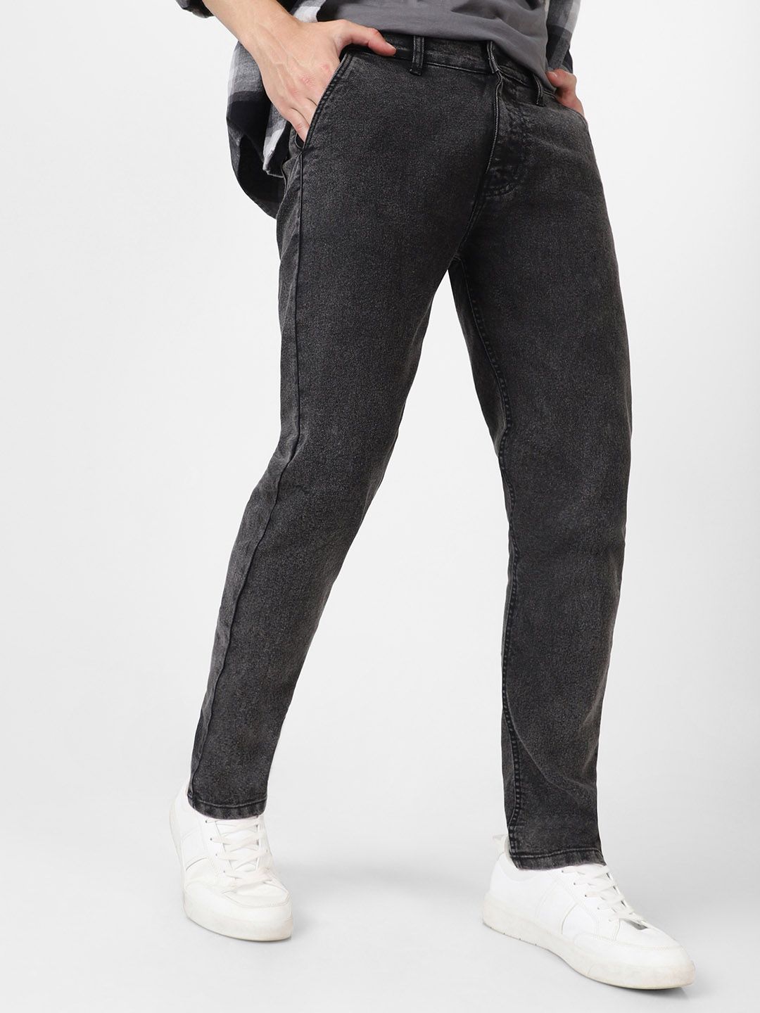 Urbano Fashion Men Slim Fit Heavy Fade Stretchable Cotton Jeans