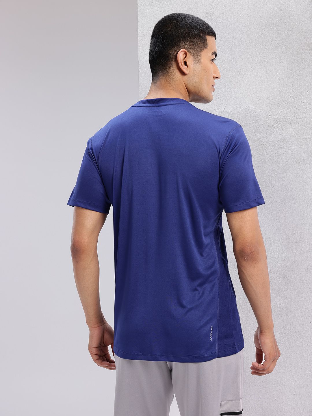 HRX by Hrithik Roshan Striped Rapid-Dry Training T-shirt