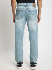 Bene Kleed Men Relaxed Fit Clean Look Heavy Fade Whiskers Pure Cotton Jeans