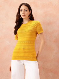all about you Open Knit Top