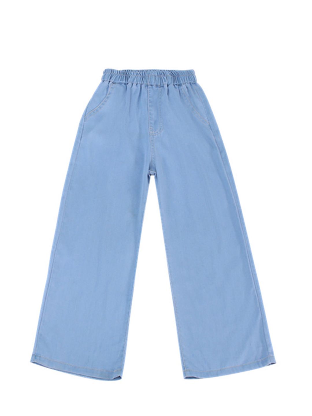 YK Unisex Kids Comfort Relaxed Fit High-Rise Embellished Stretchable Jeans