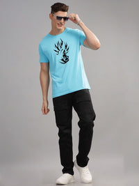 ADRO Men Typography Printed Raw Edge T-shirt