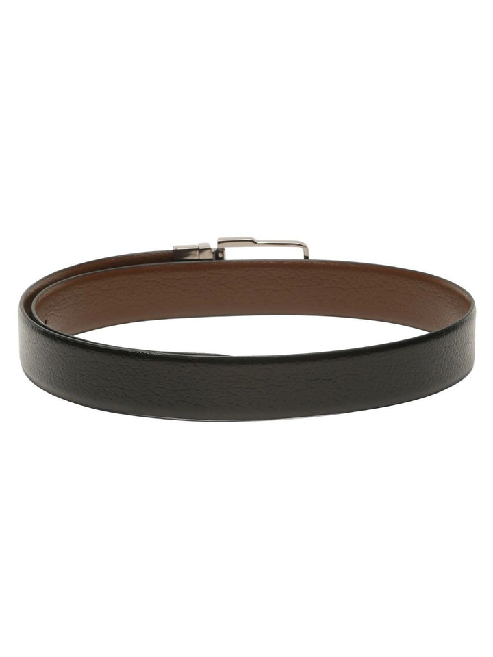 Teakwood Leathers Men Textured Leather Reversible Formal Belt