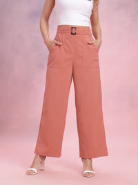 DressBerry Women Belted Trousers