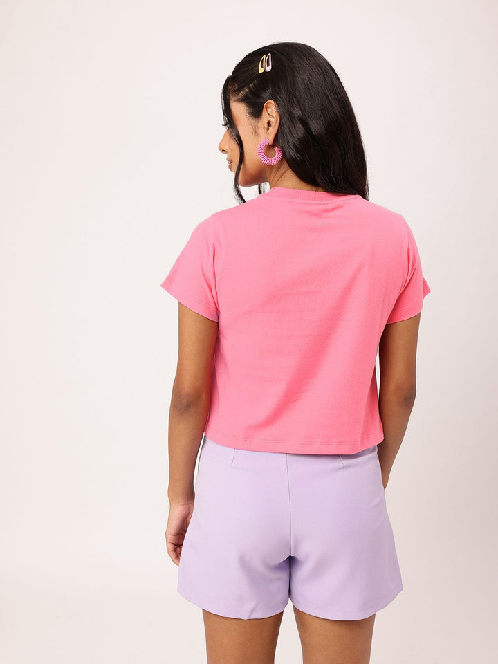 DressBerry Cute Feminine Find Your Joy Printed T-shirt