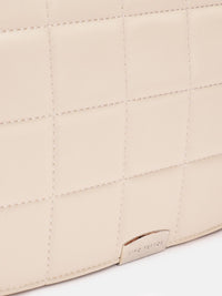 Lino Perros Women Geometric Textured Structured Sling Bag with Quilted Detail