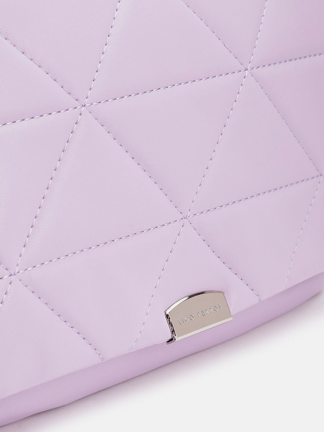 Lino Perros Structured Sling Bag with Quilted Detail