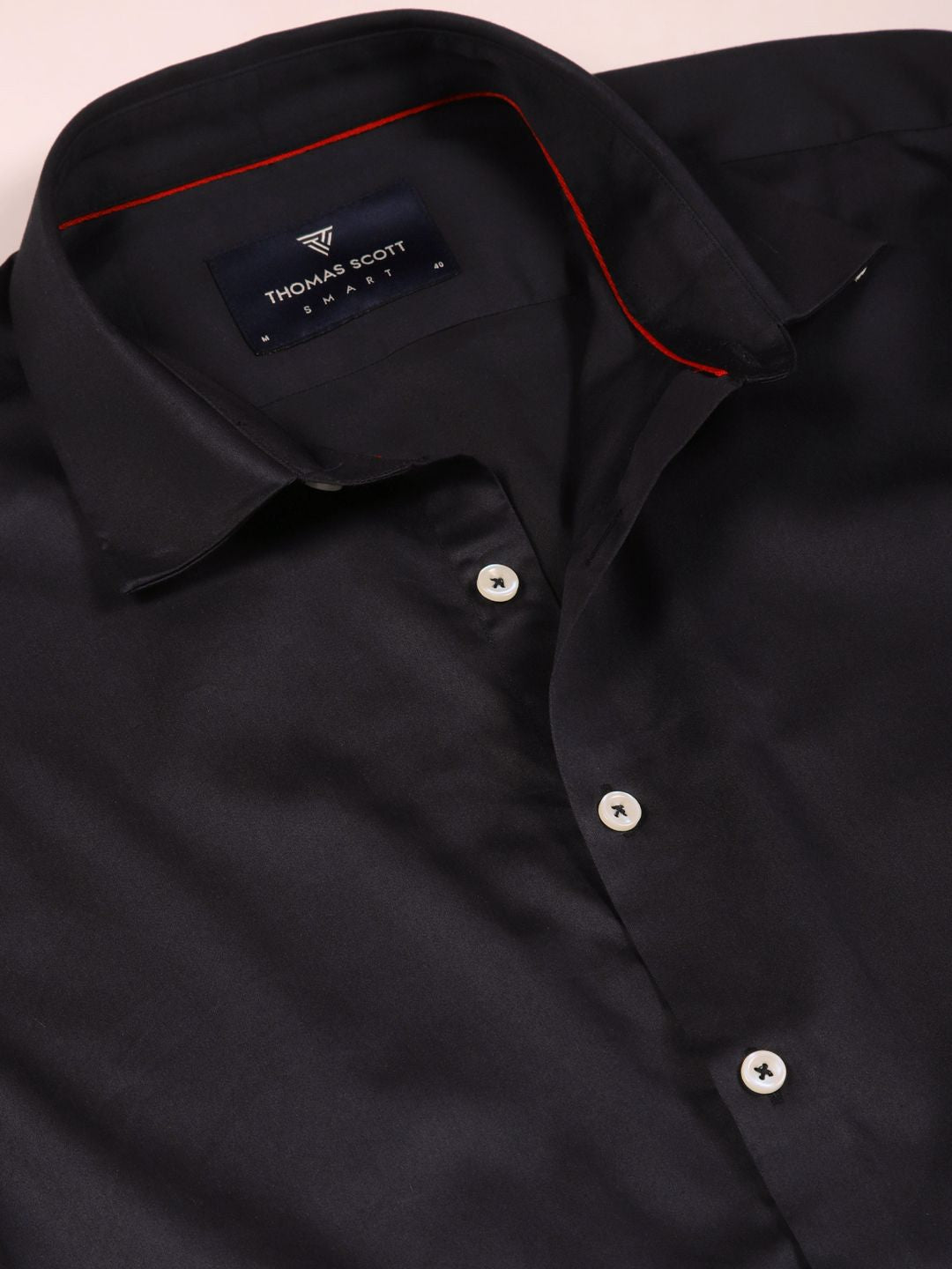 Thomas Scott Men Cotton Slim Fit Opaque Formal Shirt