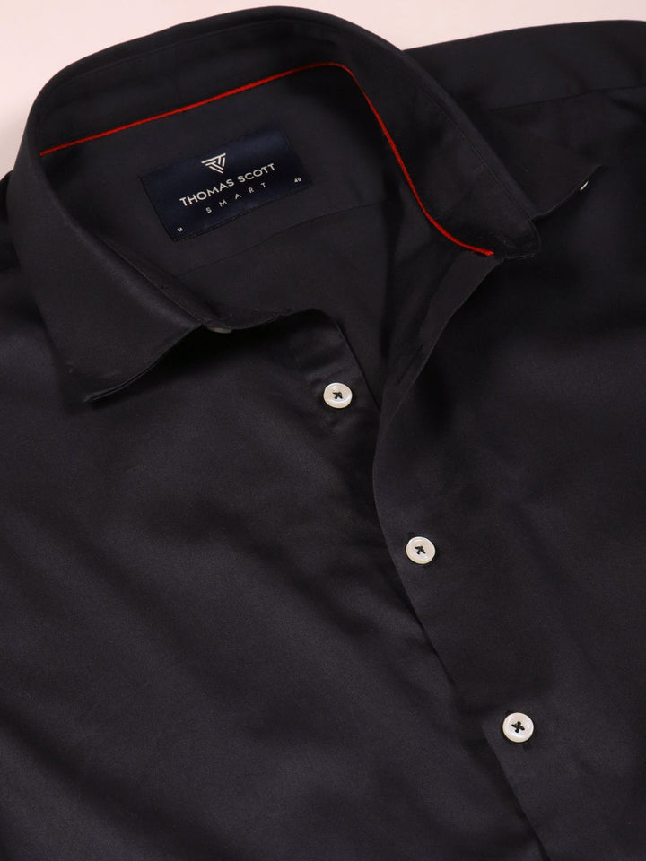 Thomas Scott Men Cotton Slim Fit Opaque Formal Shirt